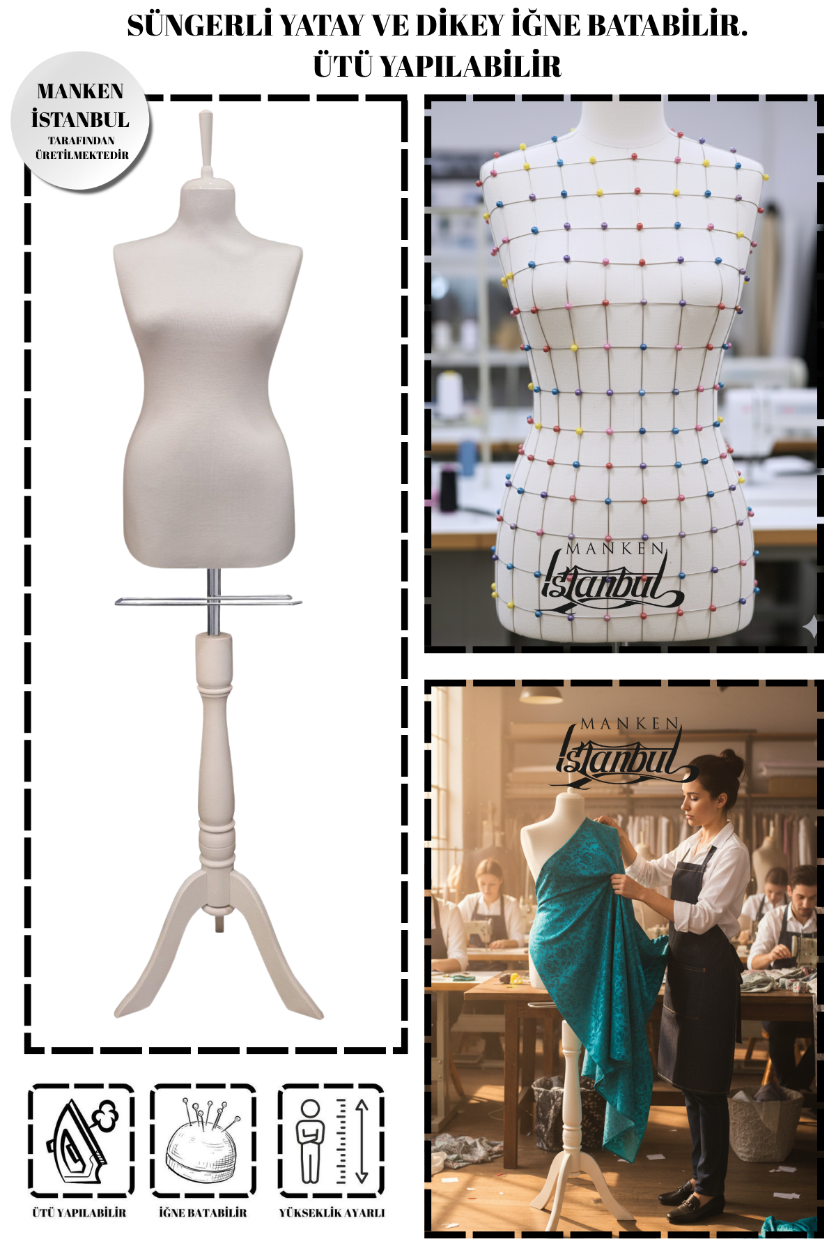 Süngerli Terzi Mankeni Prova Mankeni 34-46 Beden Arası