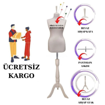 Süngerli Terzi Mankeni Prova Mankeni 34-46 Beden Arası