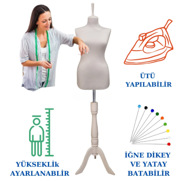 Süngerli Terzi Mankeni Prova Mankeni 34-46 Beden Arası