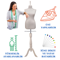 Süngerli Terzi Mankeni Prova Mankeni 34-46 Beden Arası