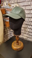 Erkek ahşap standlı kumaş kaplı kafa mankeni