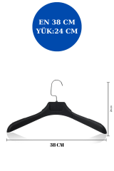 10 Adet 38 cm Plastik Ceket  Askısı Elbise Askısı 10 ADET