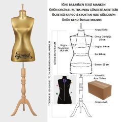 Süngerli Gold Kumaş Terzi Mankeni Prova Mankeni