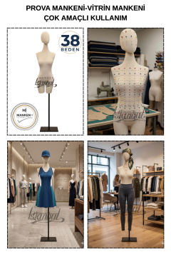 Süngerli Pantolon Giyebilen Terzi Mankeni 38 Beden