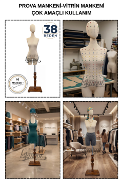 Süngerli Pantolon Giyebilen Terzi Mankeni 38 Beden