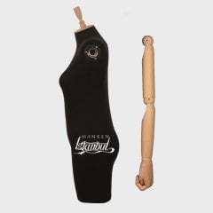 Pantolon Giyebilen Ahşap Kollu Terzi Mankeni Vitrin Mankeni 36 beden