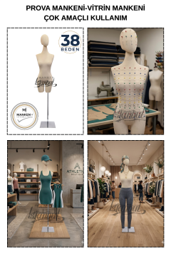 Süngerli Pantolon Giyebilen Terzi Mankeni 38 Beden