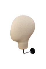 Duvara Monte Bayan Kumaş Kaplı Kafa Mankeni