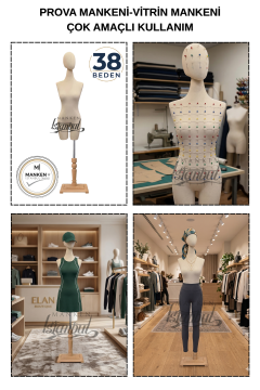 Süngerli Pantolon Giyebilen Terzi Mankeni 38 Beden