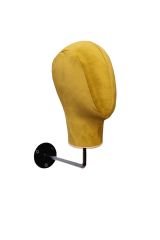 Duvara Monte Bayan Kumaş Kaplı Kafa Mankeni