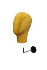 Duvara Monte Bayan Kumaş Kaplı Kafa Mankeni