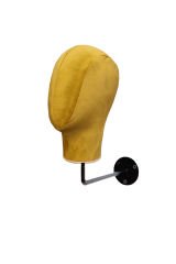 Duvara Monte Bayan Kumaş Kaplı Kafa Mankeni