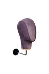 Duvara Monte Bayan Kumaş Kaplı Kafa Mankeni