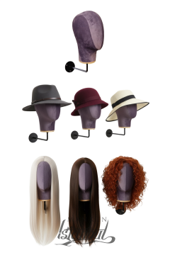 Duvara Monte Bayan Kumaş Kaplı Kafa Mankeni