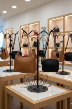 Ayarlanabilir Siyah Çanta Standı Çanta Askısı