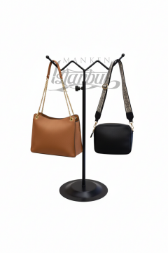 Ayarlanabilir Siyah Çanta Standı Çanta Askısı - Elegan Çanta Teşhir Askısı