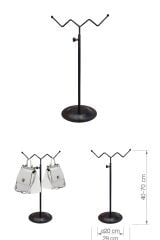 Ayarlanabilir Siyah Çanta Standı Çanta Askısı