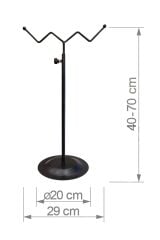 Ayarlanabilir Siyah Çanta Standı Çanta Askısı - Elegan Çanta Teşhir Askısı