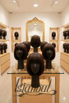 Siyah Renk Bayan Polyester Kafa Mankeni