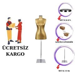 Süngerli Gold Kumaş Terzi Mankeni Prova Mankeni 36-38-40 Beden