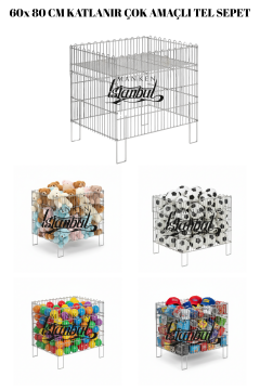 Tel Sepet - İndirim Sepeti / Havuz Sepet / Market Sepeti 60x80x80 cm