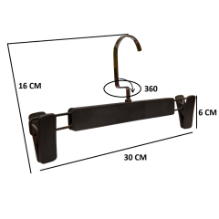 Abs Yüksek Kalite 10 Adet Mandallı Plastik Pantolon Etek Askısı