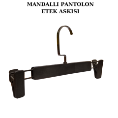 Abs Yüksek Kalite 10 Adet Mandallı Plastik Pantolon Etek Askısı