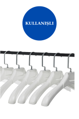 10 Adet 44 cm Plastik Ceket  Askısı Elbise Askısı