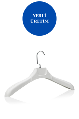 10 Adet 44 cm Plastik Ceket  Askısı Elbise Askısı