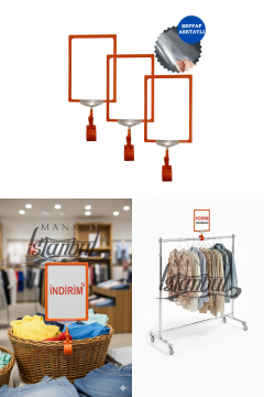 A4 Mandallı Etiketlik Fiyat Etiketi Sepet Etiketi Eşek Askılık Etiketi