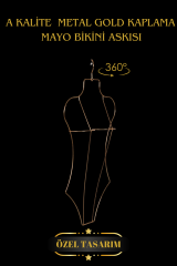 5 Adet Gold Metal Vücut Şekilli Mayo Askısı Bikini Askısı