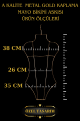 5 Adet Gold Metal Vücut Şekilli Mayo Askısı Bikini Askısı