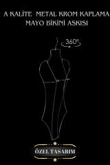 5 Adet Vücut Şekilli Krom Metal  Mayo Askısı Bikini Askısı