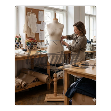 Fransız Göğüs Kuplu Profesyonel Terzi Mankeni Prova Mankeni