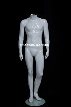 Kafasız erkek vitrin mankeni, vitrin mankenleri