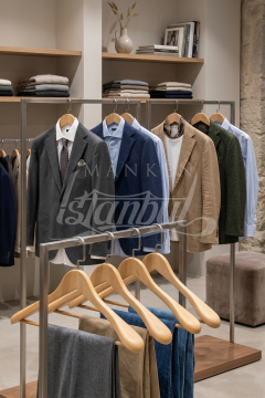 5 Adet Business Class 44 Cm Masif Ahşap Takım Elbise Palto Ceket Askısı 25 ADET