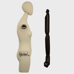 Pantolon giyebilen ahşap kollu terzi mankeni