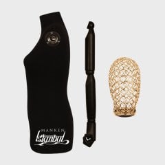 Ahşap Kollu Lüks Ayaklı Terzi Mankeni Vitrin Mankeni