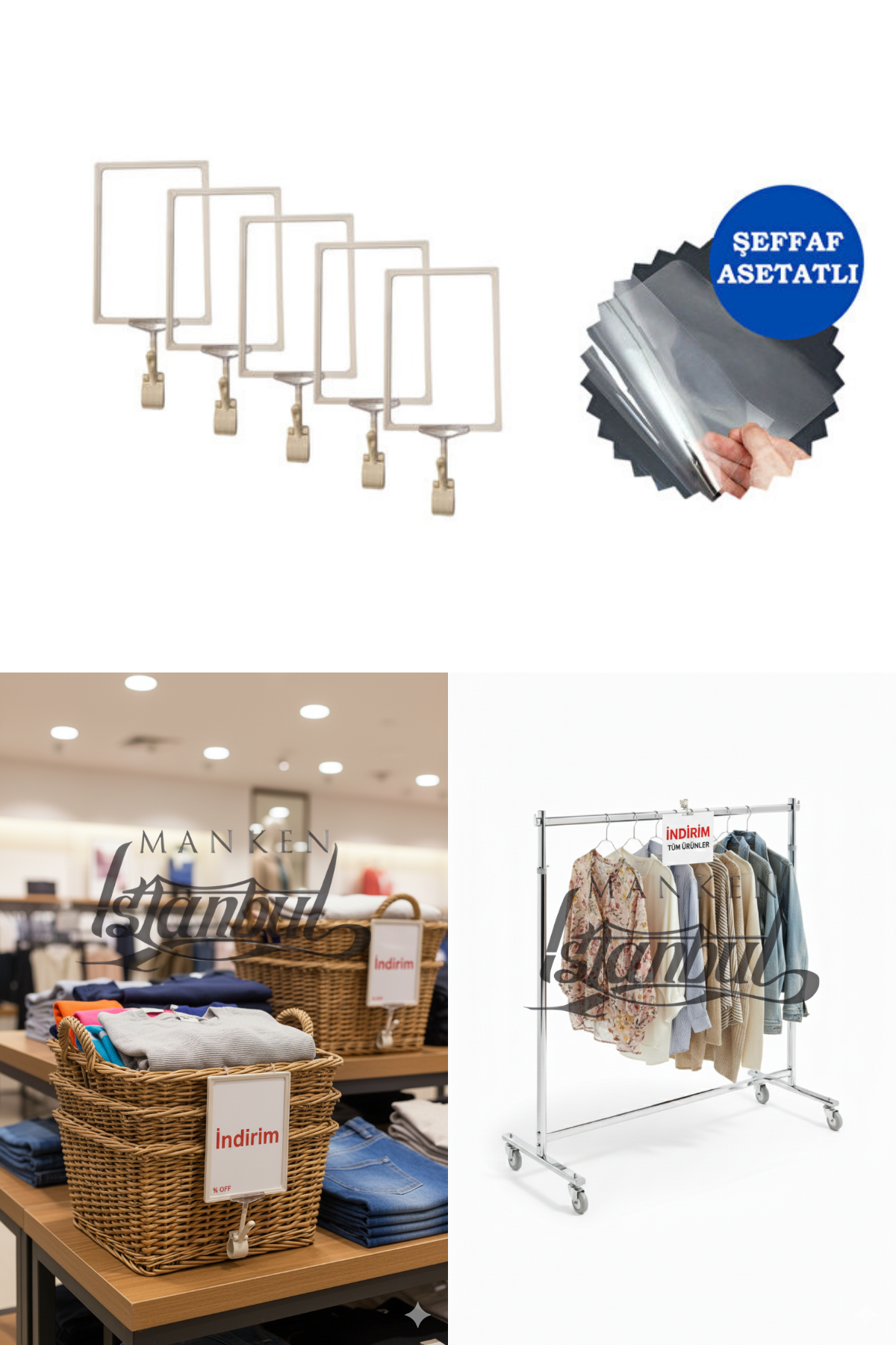 A5 Mandallı Etiketlik Fiyat Etiketi Sepet Etiketi