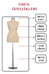 Bayan Vitrin Amaçlı Terzi Mankeni Vitrin Mankeni