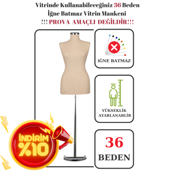 Bayan Vitrin Amaçlı Terzi Mankeni Vitrin Mankeni
