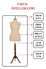 Bayan Vitrin Amaçlı Terzi Mankeni Vitrin Mankeni