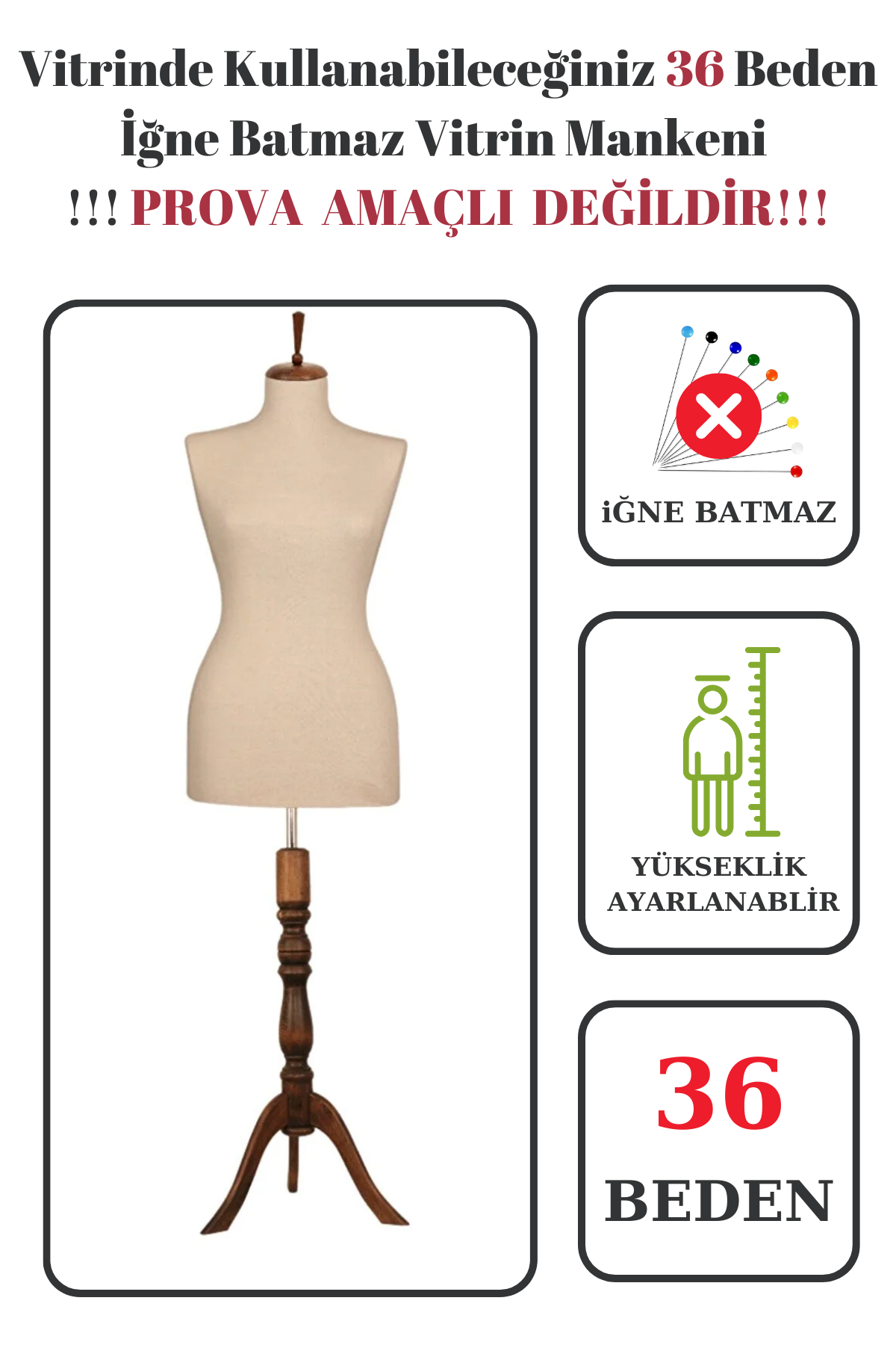 Bayan Vitrin Amaçlı Terzi Mankeni Vitrin Mankeni