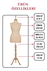Bayan Vitrin Amaçlı Terzi Mankeni Vitrin Mankeni