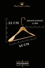 5 Adet 44 Cm Masif Ahşap İtalyan Kanca Takım Elbise Palto Ceket askısı 10 ADET
