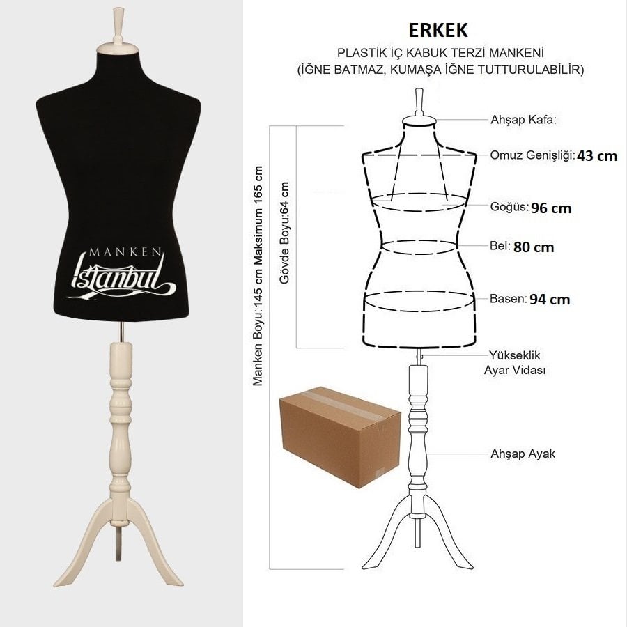 Erkek Vitrin Amaçlı Terzi Mankeni Vitrin Mankeni