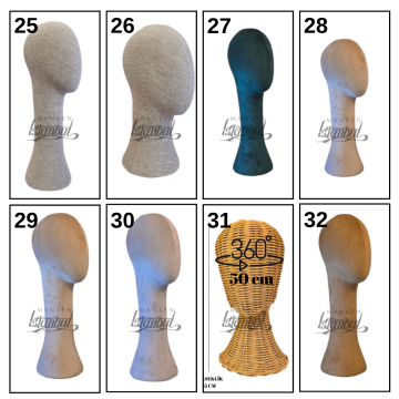 Kafa Mankeni - Şapka Mankeni - Peruk Mankeni 31