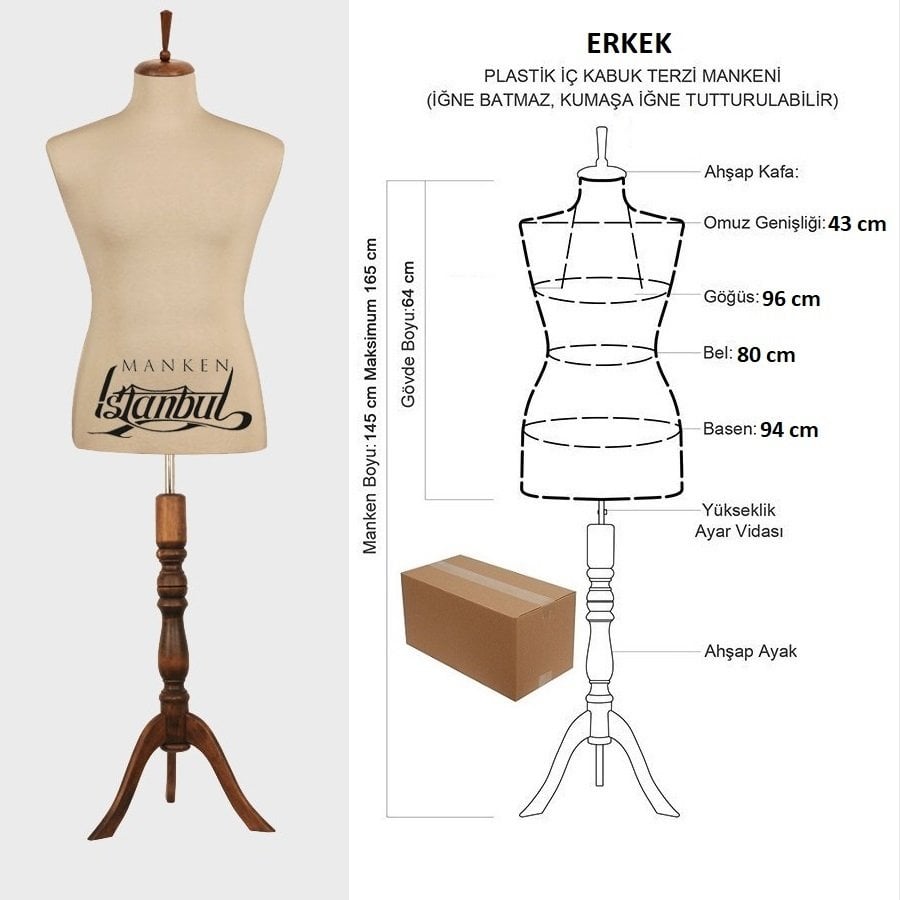 Erkek Vitrin Amaçlı Terzi Mankeni Vitrin Mankeni