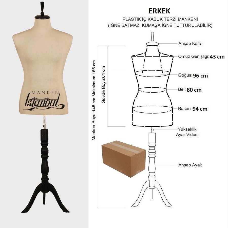 Erkek Vitrin Amaçlı Terzi Mankeni Vitrin Mankeni