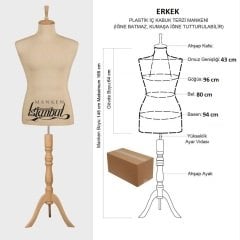 Erkek vitrin amaçlı terzi mankeni vitrin mankeni İĞNE BATMAZ